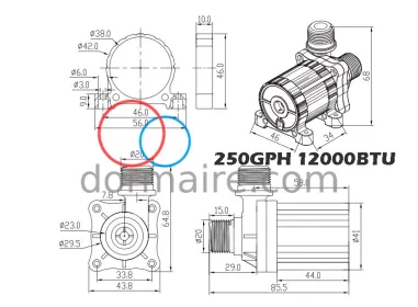 Marine AC Water Pump 250 GPH | Dormaire
