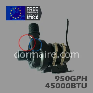 bomba agua climatización barco 950GPH 45000BTU