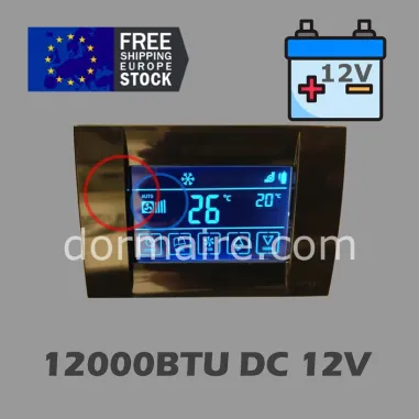 aire acondicionado barco 12v 12000btu pantalla táctil