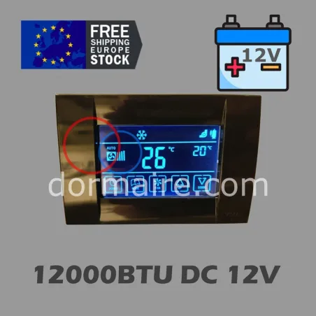 aire acondicionado barco 12v 12000btu pantalla táctil