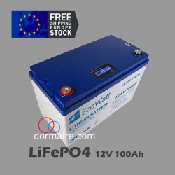 batterie lithium lifepo4 12v 100Ah Ecowatt