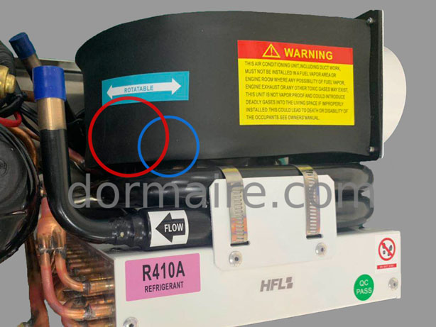 direction du ventilateur réglable